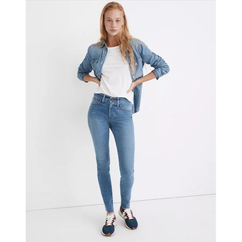 🆕 MADEWELL 9" Mid-Rise Skinny Jeans MC535 Size 28 (6)
